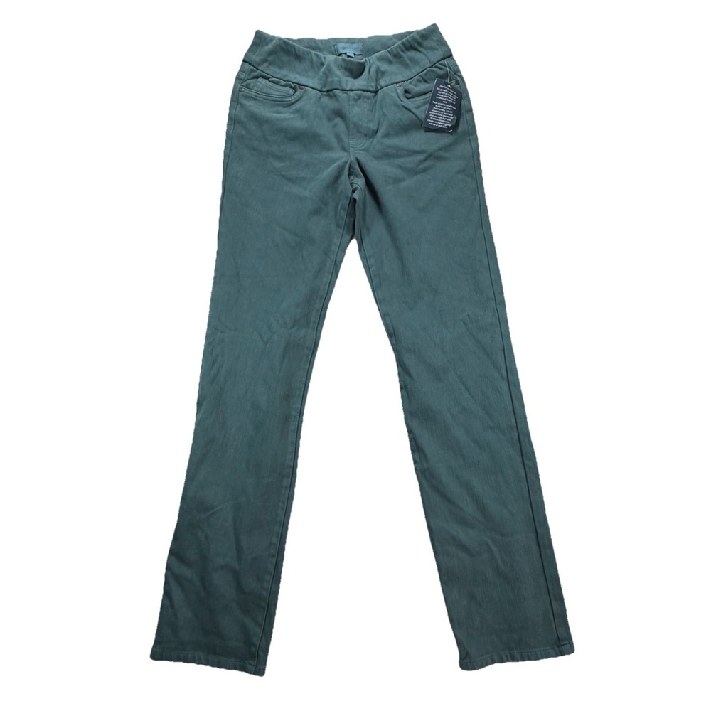 Coldwater Creek Women's Knit Denim Slim Leg Jeans Teal NWOT Women's 8 Tall